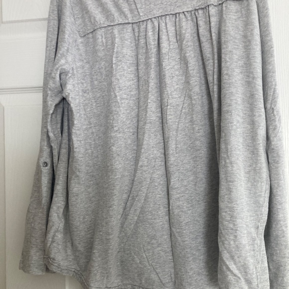 Style & Co Cotton Sweater Embellished velour and beaded bodice Size L - Picture 2 of 7